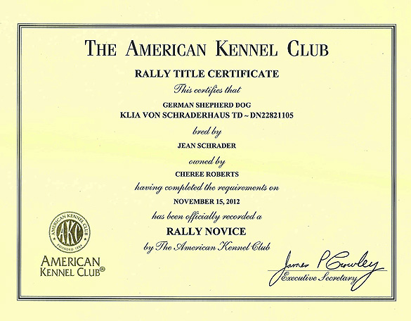 Klias RN Certificate