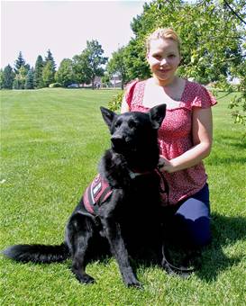 Service dog aids Fairchild family member